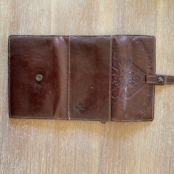 Patricia Nash Vintage Embossed Leather Wallet - REPAIRED - Picture 5 of 10